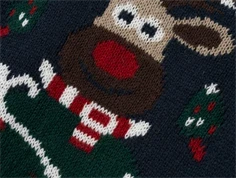 Name It dark sapphire jul strikbluse